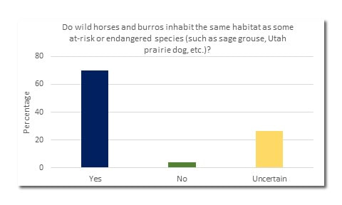 Wild Horse and Burros inhabit the same habitat as some endangered species